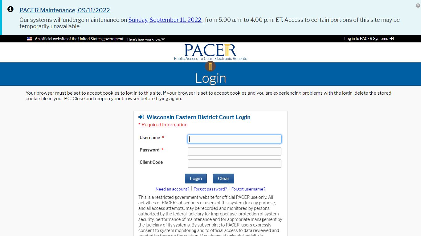 Eastern District of Wisconsin - Live